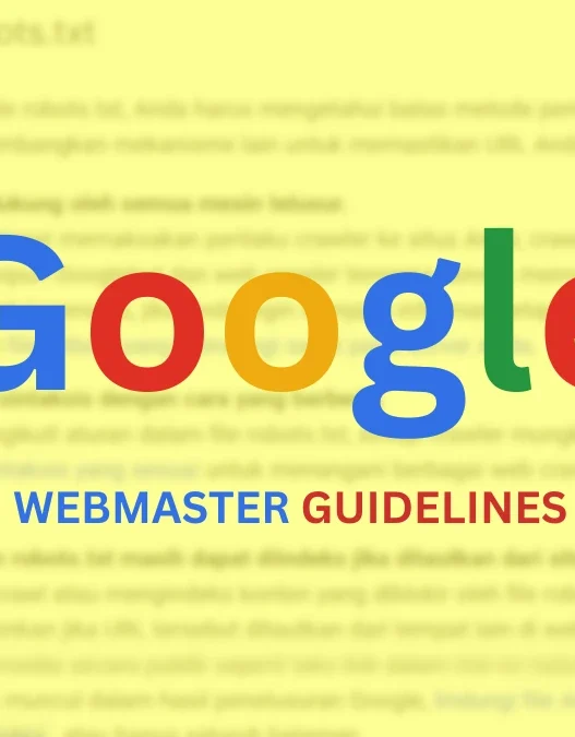 Google Webmaster Guidelines