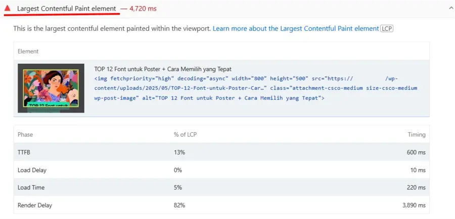 Apa Itu Largest Contentful Paint (LCP): Cara Efektif Meningkatkannya 23 Elemen LCP