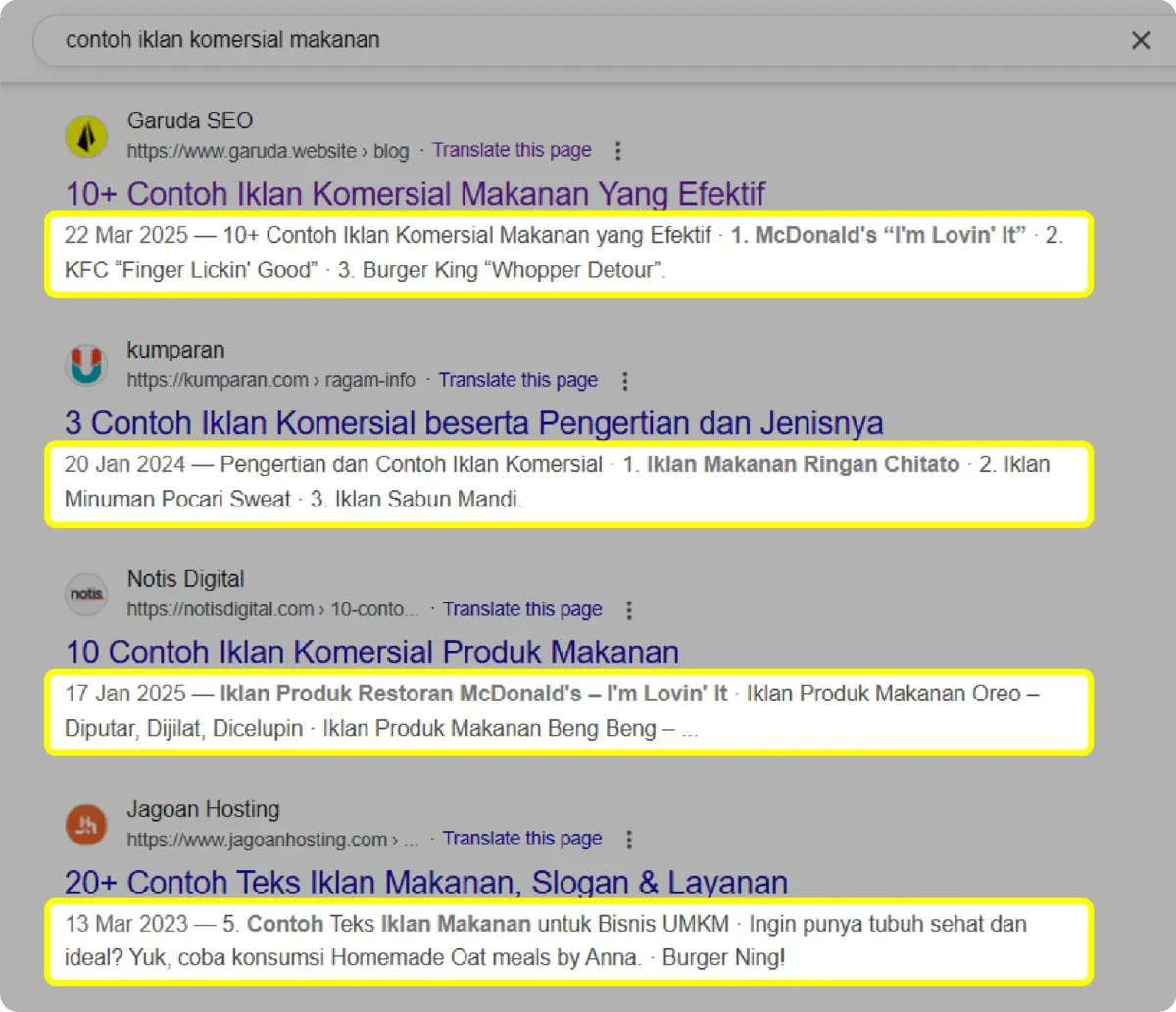 Meta Description: Definisi + Cara Terbaik Menulisnya 19 contoh meta description daftar