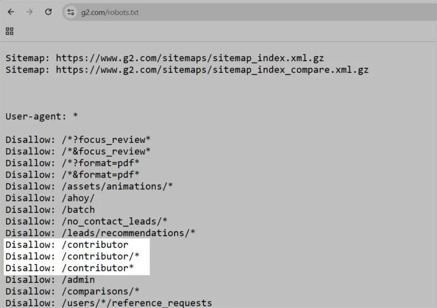 Apa Itu Robots.txt: Panduan Lengkap Pemula! 19 G2 Robot.txt