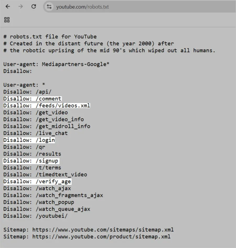 Apa Itu Robots.txt: Panduan Lengkap Pemula! 18 YouTube Robot.txt