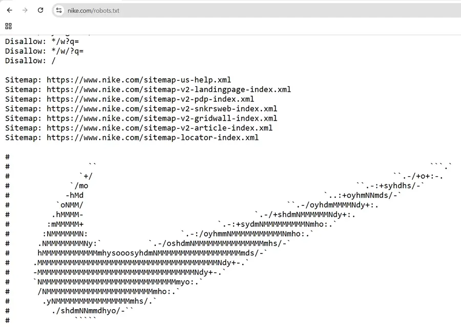 Apa Itu Robots.txt: Panduan Lengkap Pemula! 26 robots.txt Nike