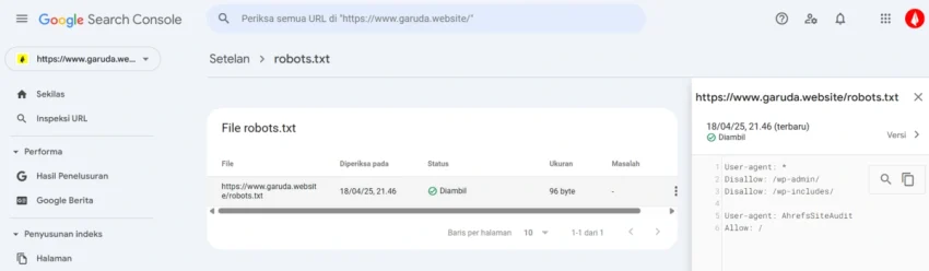Cara Kerja SEO: Proses Crawling, Indexing, Ranking + Lainnya 17 Robots testing