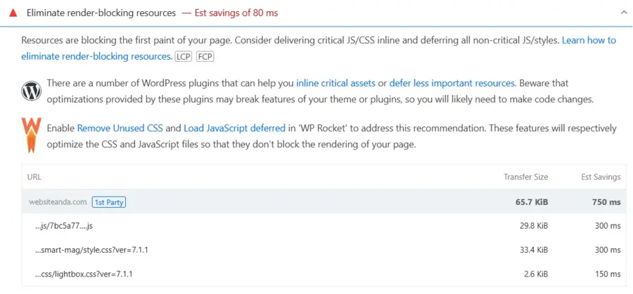 Google Pagespeed Insight: Definisi + Panduan Lengkap 21 Eliminate render blocking resources1
