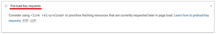 Google Pagespeed Insight: Definisi + Panduan Lengkap 26 Preload Permintaan Utama