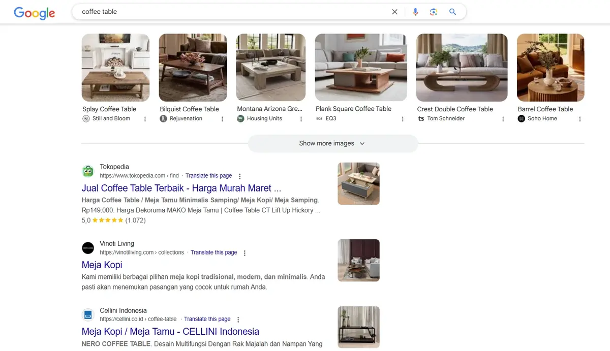 Strategi SEO: Cara Efektif Membuatnya + Template Gratis 22 coffee table