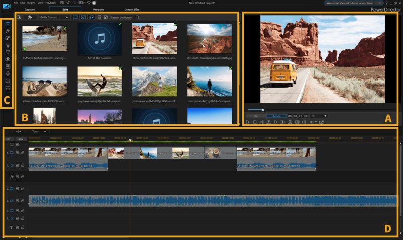 10 Software Edit Video Terbaik untuk Pemula (Gratis & Berbayar) 25 software edit video CyberLink PowerDirector