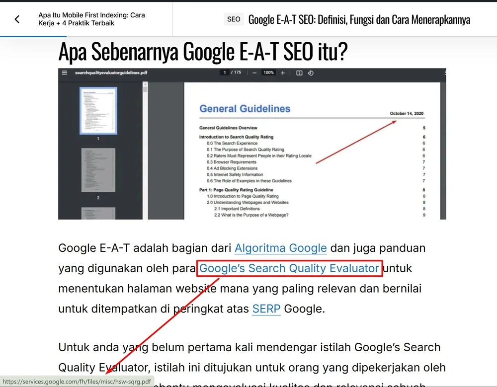 Apa itu Backlink: Panduan Komprehensif Untuk SEO Terbaru 16 Contoh Backlink pada halaman