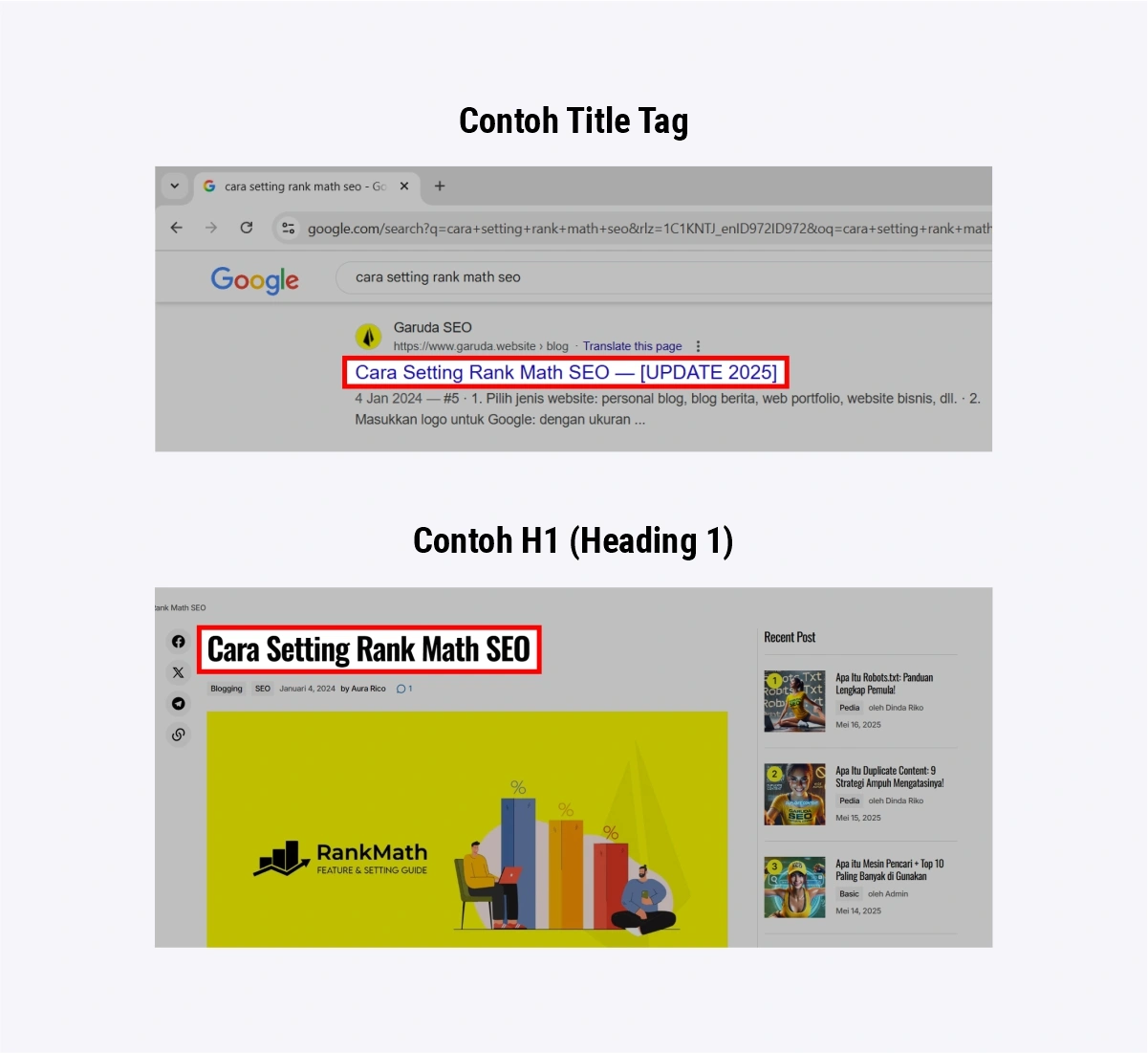 Title Tag Website: Definisi & Cara SUKSES Menulisnya 26 perbedaan title tag dan h1