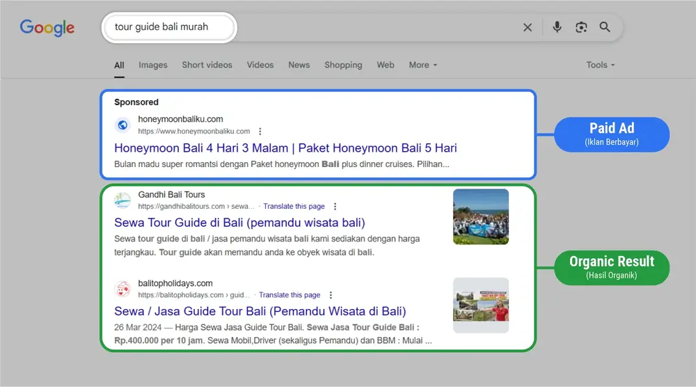 CPC (Cost Per Click): Definisi + Panduan Lengkapnya! 15 paid ad & organic result